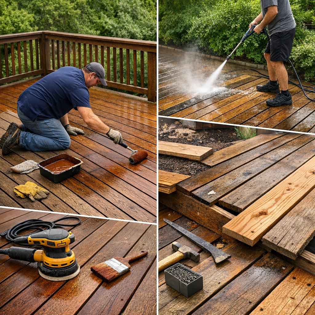 deck staining near me in Redland