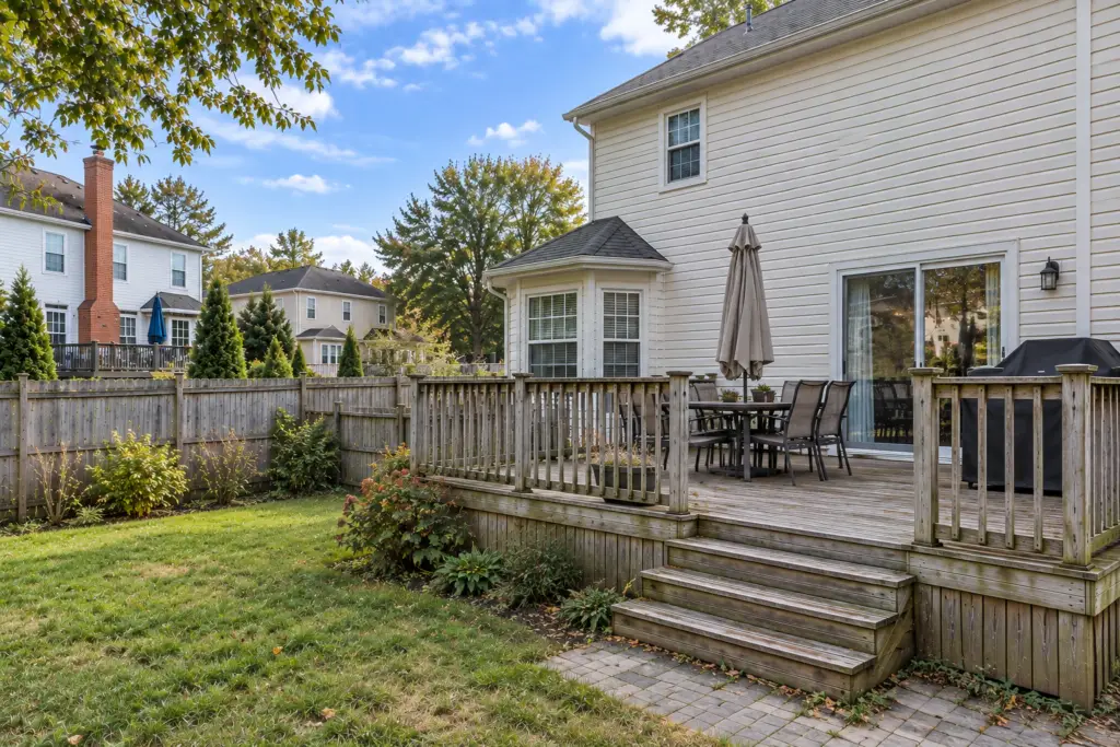 aging wood deck before composite conversion Aspen Hill MD