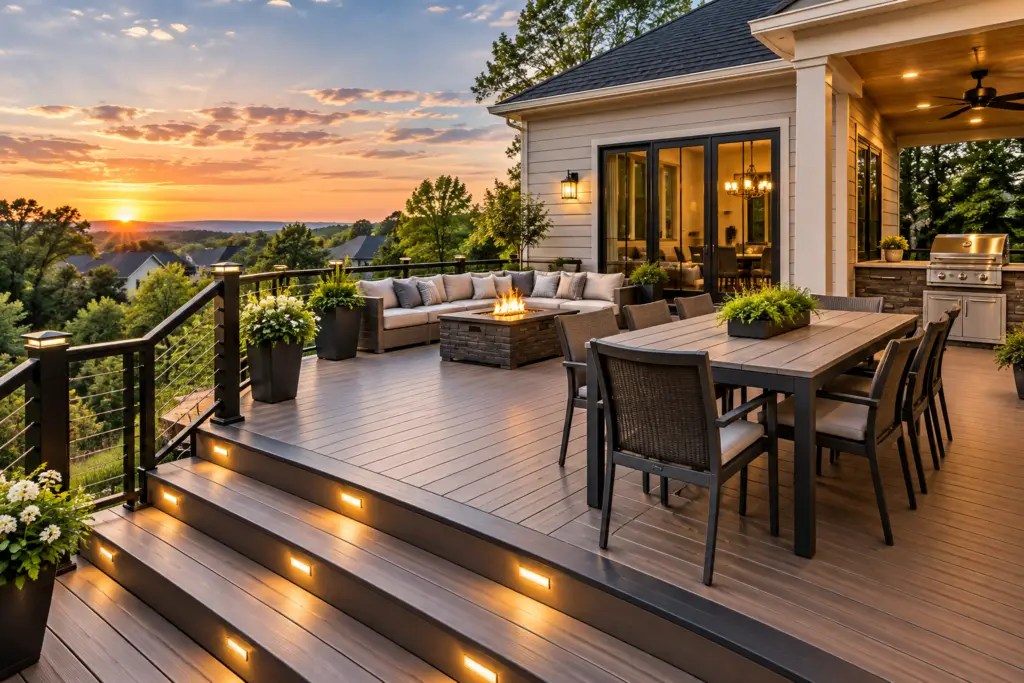Composite deck builder in Montgomery County, MD – low-maintenance outdoor living deck